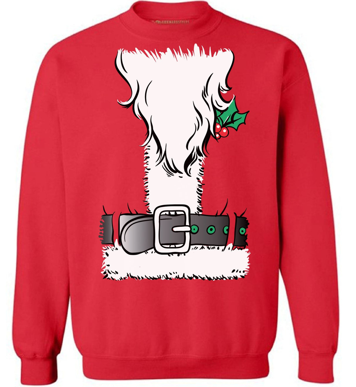 Awkward Styles Where My Hos at Ugly Christmas Sweater - Holiday Funny Santa Season Sweatshirt