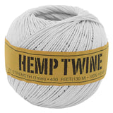 Bean Products Hemp Twine - High Tensile Strength and Durable - Made with 100% Hemp - Perfect for Jewelry, Arts & Crafts, Decoration, Cooking - 0.5MM, 50G/328 Ft. - 8 lb. Test Strength - Natural