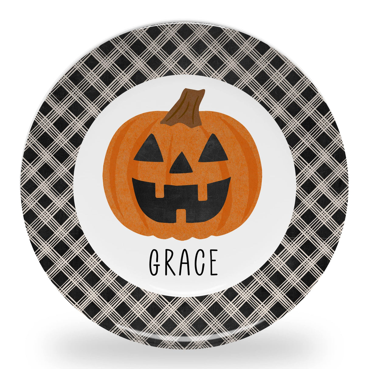 Tiny Expressions - Personalized Holiday Plates for Kids with Customized Name | BPA Free | Dishwasher Safe | Made in the USA (Christmas Plate)