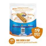 Dentalife Purina Plus Immune Support Chicken, Apple and Blueberry Flavor Dog Dental Chews - 6 ct. Pouch