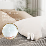 Looms & Linens 48 inch Body Pillow Insert Long Body Pillows for Adults and Elderly for Side Sleeper USA Made 1 Pack - Full Body Pillow an American Dream