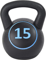 US Weight Plastic Kettlebell Set - 5, 10, and 15 Pound Kettlebells