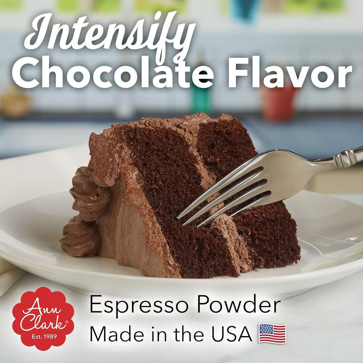 Ann Clark Premium Espresso Powder - Chocolate Intensifier for Baking & Spice Rubs, 2.5 oz