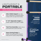 VITA Barre Portable Freestanding Double Ballet Barre, Prodigy, Wood | Adjustable Height, USA Made, Home or Gym Exercise Equipment for Kids & Adults | Dance, Fitness, Pilates