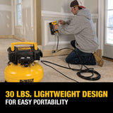 DEWALT Pancake Air Compressor, 6 Gallon, 165 PSI (DWFP55126)