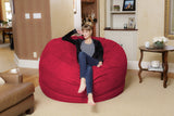Chill Sack Bean Bag Chair: Giant 6' Memory Foam Furniture Bean Bag - Big Sofa with Soft Micro Fiber Cover, Charcoal