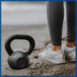 POWDERCOATED Kettlebell [Weight 25lb, 12kg]. Kettlebells For Men and Women with Wide Grip Handle – – Kettle bell Core Fitness, Home Gym, Strength Training, Fitness Equipment, Muscle Building