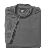 Akwa Men's Moisture Wicking Mock Turtle Tee Made in USA Lightweight Soft T-Shirt Made in USA