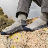 Merino Wool Crew Hiking Sock - Moisture Wicking Sock - Cushioned Sock