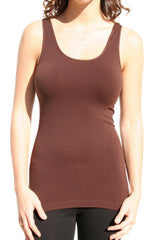 NIKIBIKI Women Seamless Basic Jersey Tank Top, Made in U.S.A, One Size
