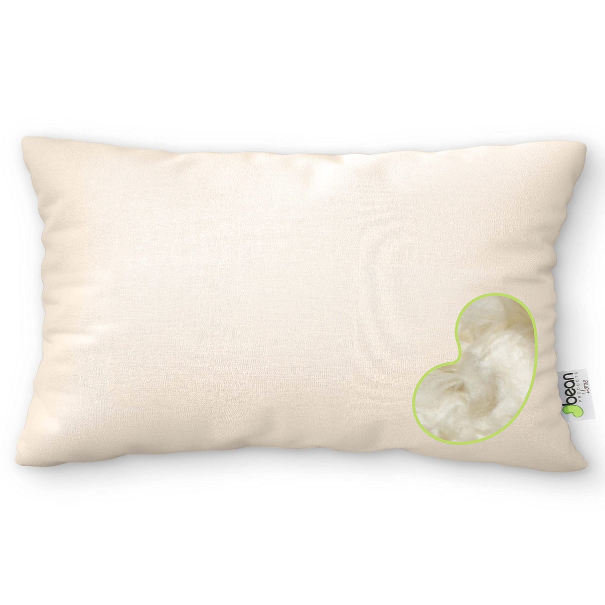 Kapok Standard Bed Pillow - 20" x 26" - Organic Cotton, Vegan, Premium Quality - Made in USA - Neck Bed Body Floor Cushion Insert Couch Throw Bolster - Organic Eco Friendly Fabric and Fill