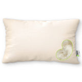 Kapok Standard Bed Pillow - 20" x 26" - Organic Cotton, Vegan, Premium Quality - Made in USA - Neck Bed Body Floor Cushion Insert Couch Throw Bolster - Organic Eco Friendly Fabric and Fill