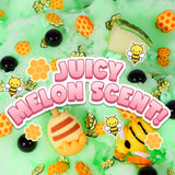 Honeydew Boba Slush Slime, Made in USA Premium Slime, 100% Authentic Peachybbies, 7 oz. ICEE, Scented Slime for Kids from The Original Peachybbies Slime Shop, ASMR, Limited Edition