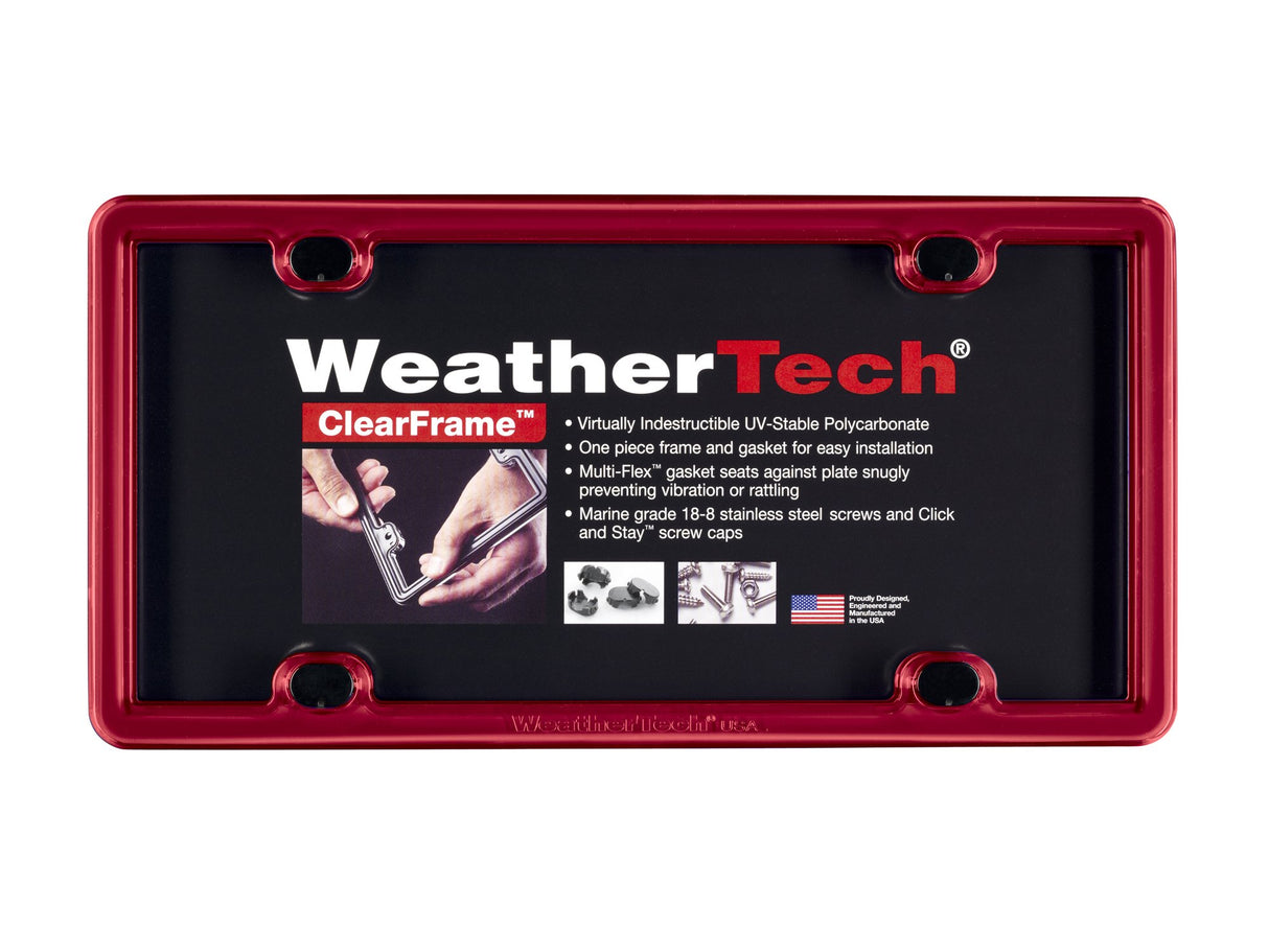 WeatherTech ClearFrame License Plate Frame, Baby Blue