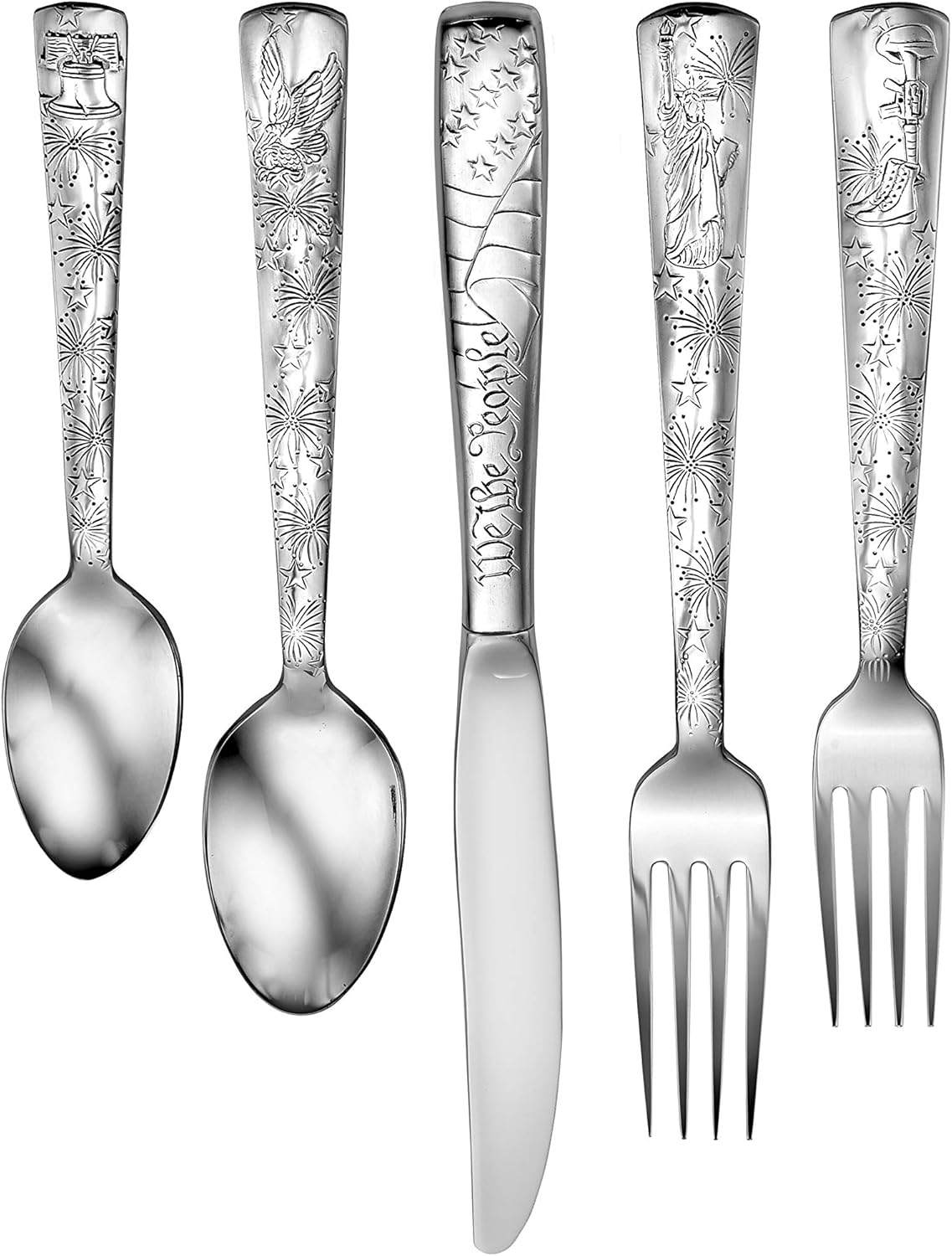Liberty Tabletop Liberty 45pc Flatware Set Service For 8 Serving Set Included MADE IN USA
