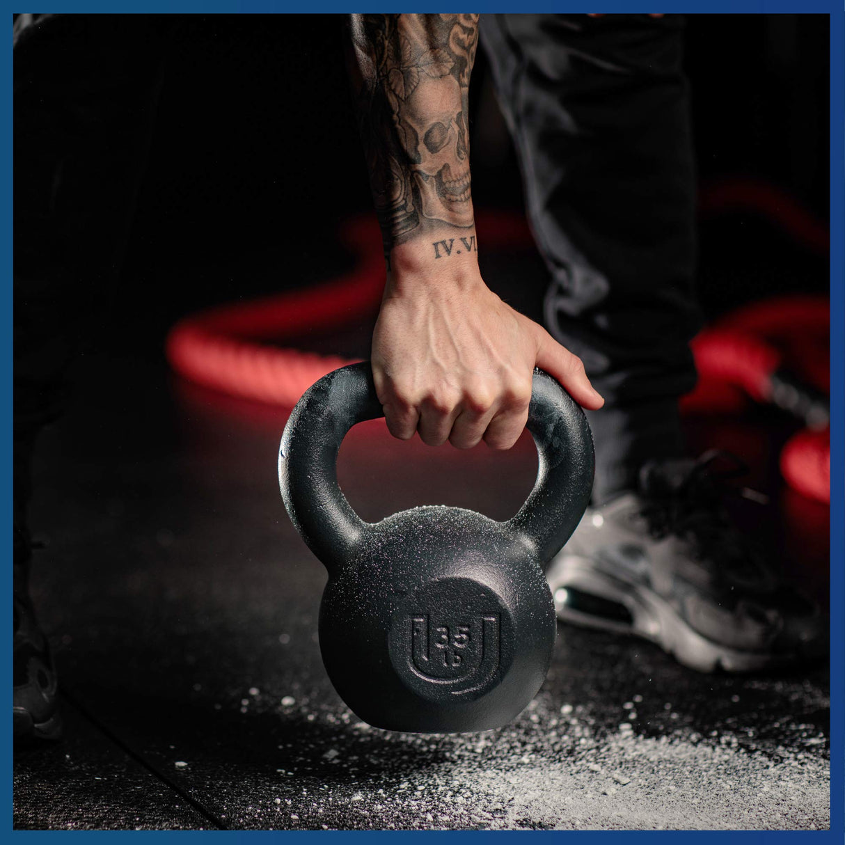 POWDERCOATED Kettlebell [Weight 35lb, 16kg] Kettlebells For Men and Women with Wide Grip Handle – Kettle bell Core Fitness, Home Gym, Strength Training, Fitness Equipment, Muscle Building