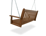 POLYWOOD GNS60BL Vineyard 60" Outdoor Swing, Black