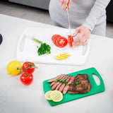 Plastic Cutting Boards for Kitchen, Made in USA, Set of 2, Large 15.5"x10" and Small 11.5"x6", BPA and Phthalate Free, Meets USDA-NSF-FDA Standards, Commercial 1/2" Thick HDPE Plastic, Dishwasher Safe
