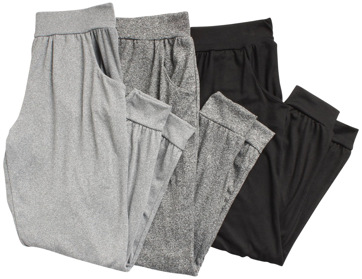 Sweet Hearts Girls' Sweatpants - 3 Pack Performance Jogger Pants with Pockets - High Waisted Jogger Sweatpants: Made in USA