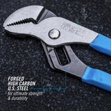 Channellock 2 Piece Tongue and Groove Pliers Set - 9.5-Inch, 6.5-Inch | Straight Jaw Groove Joint Pliers | Laser Heat-Treated 90° Teeth| Forged from High Carbon Steel | Patented Reinforcing Edge Minimizes Stress Breakage | Made in USA