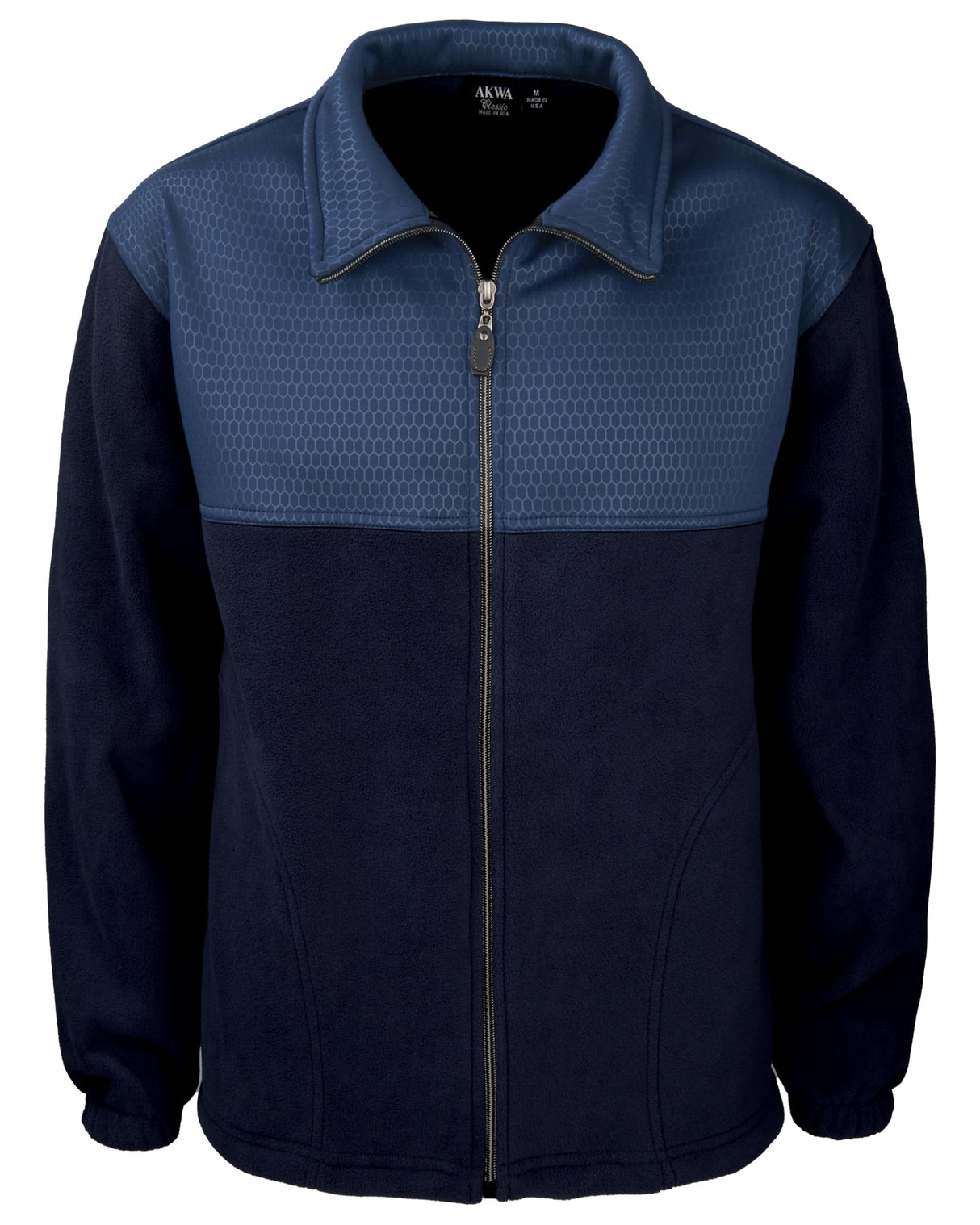 Akwa Men's Full Zip Embossed Jacket MADE IN USA