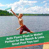 Activ Life Kid’s Flying Rings [2 Pack] They Fly Straight & Don’t Hurt! 80% Lighter Than Standard Frisbees - Replace Screen Time with Healthy Family Fun - Get Outside & Play! Proudly Made in The USA