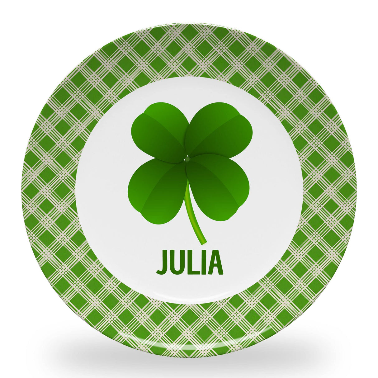 Tiny Expressions - Personalized Holiday Plates for Kids with Customized Name | BPA Free | Dishwasher Safe | Made in the USA (Christmas Plate)