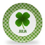 Tiny Expressions - Personalized Holiday Plates for Kids with Customized Name | BPA Free | Dishwasher Safe | Made in the USA (Christmas Plate)