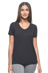 Expert Brand USA-Made Women's Soft Casual Activewear Siro V-Neck T-Shirt