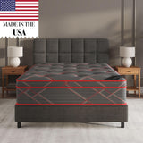 Ottomanson 13" Full Mattress in a Box Made in USA, Medium-Firm Mattress, Hybrid Mattress Cool Improved Airflow with Edge to Edge Pocket Coil, Bed in A Box, Ottopedic