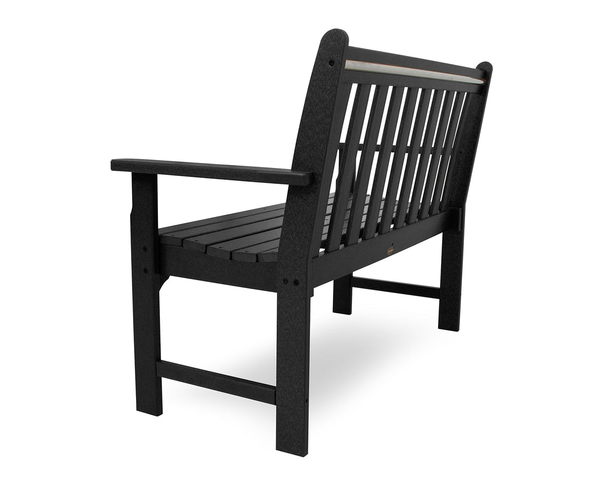 POLYWOOD GNB48BL Vineyard 48" Bench, Black