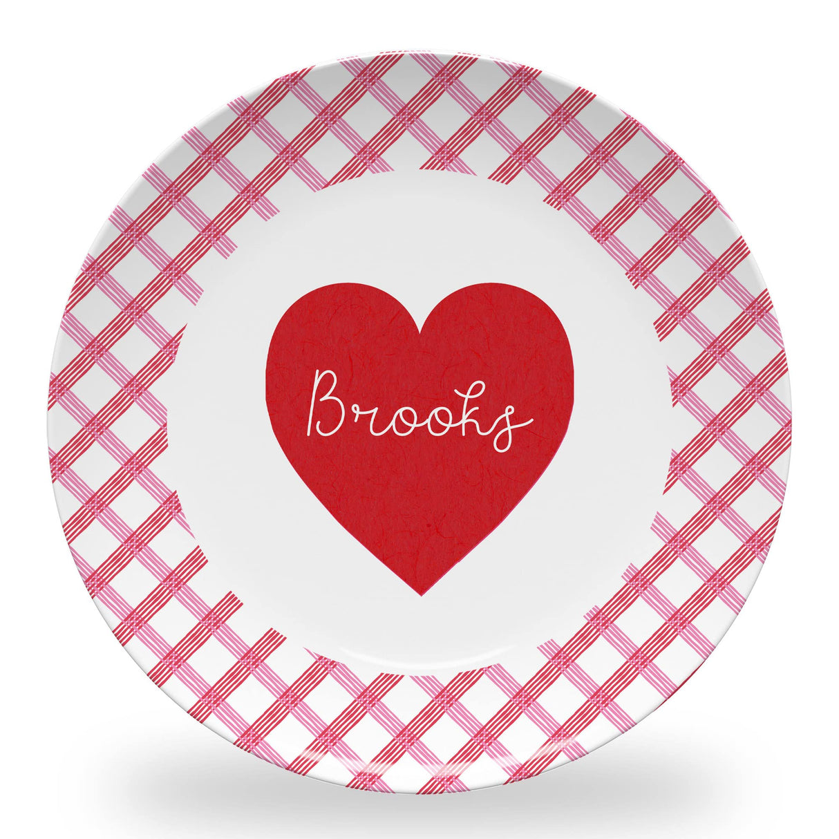 Tiny Expressions - Personalized Holiday Plates for Kids with Customized Name | BPA Free | Dishwasher Safe | Made in the USA (Christmas Plate)