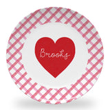 Tiny Expressions - Personalized Holiday Plates for Kids with Customized Name | BPA Free | Dishwasher Safe | Made in the USA (Christmas Plate)