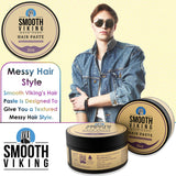 Smooth Viking Forming Cream - High Hold Styling Cream for Matte Finish, Men's Hair Products, Hair Paste for Short, Curly and Long Hair, Made in USA, 2oz
