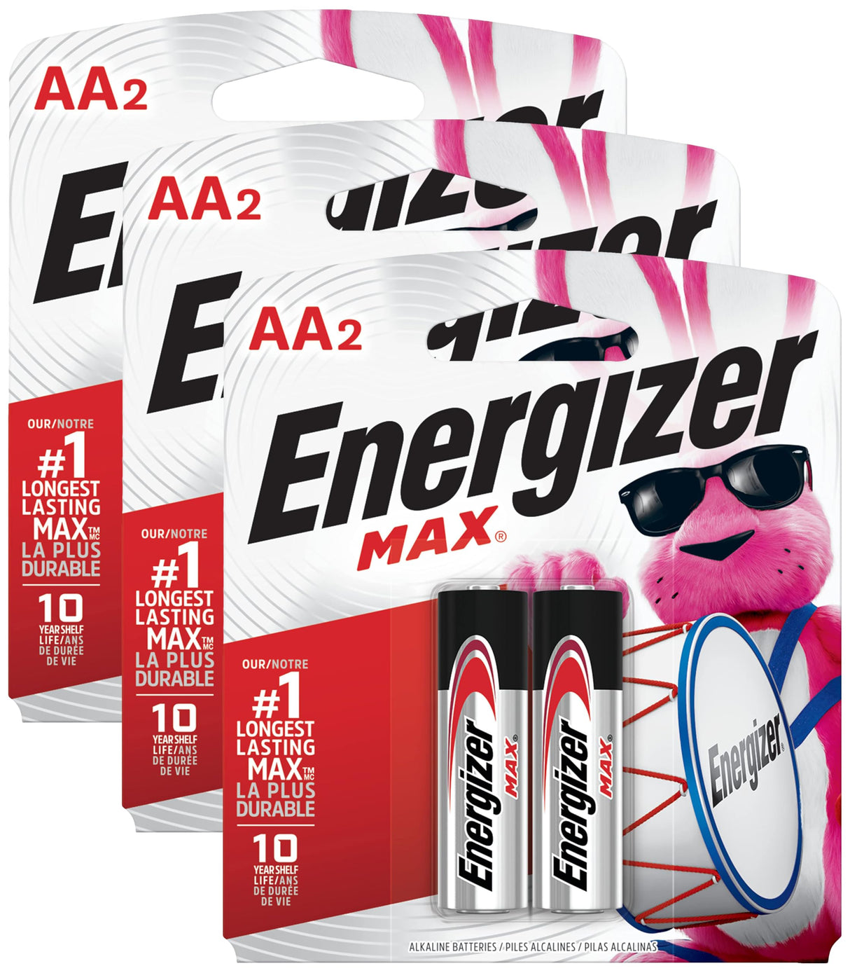 Energizer AA Batteries, Max Double A Battery Alkaline, 8 Count (Pack of 4)