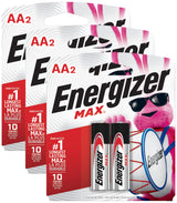 Energizer AA Batteries, Max Double A Battery Alkaline, 8 Count (Pack of 4)