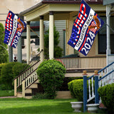 Trump 2024 Flag 3x5 FT Outdoor Made in USA Double Sided 3 Ply, Large Donald Trump Flags 2024 Take America Back Flag, Heavy Duty Trump Garden Banner UV Protection Fade Resistant