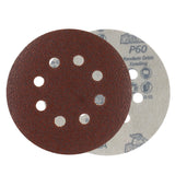 Gator 5" Random Orbit Hook & Loop Red Resin Aluminum Oxide Sanding Discs, 8-Hole, 40 Grit, 50 Pack