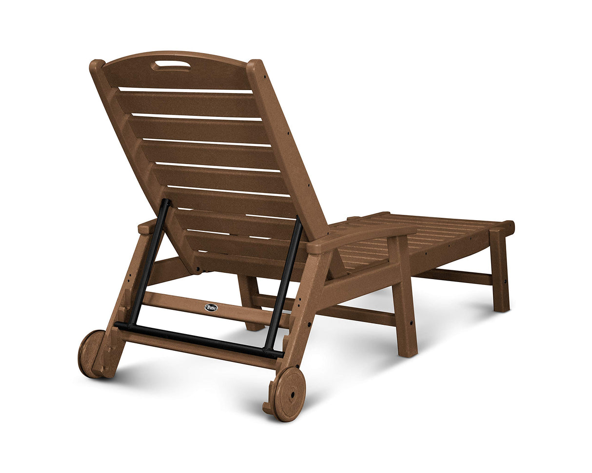 Trex Outdoor Furniture Yacht Club Wheeled Chaise in Vintage Lantern