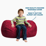 Chill Sack Kid's Memory Foam Bean Bag Lounger, Lime