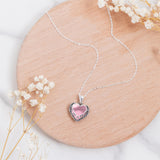 Bottled Up Designs Handmade, Homespun Hearts Necklace, Recycled Vintage Bottles, Sterling Silver, Made in USA, Birthday Gifts, Mothers Day, Women, Anniversary (White 1960s Cold Cream Jar)