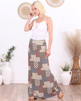 Popana Womens Long Maxi Skirt - Made in USA Long Skirts for Women Trendy - Casual Convertible Sundress Plus Size Maxi Skirt