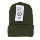 Warm Winter Watch Cap 100% Wool Beanie Made in USA to Military Specifications