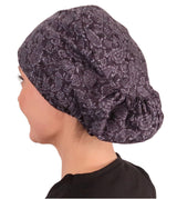Sparkling EARTH Riley Medical Scrub Caps with Flat Front and Roomy Back - Adjustable Cord Lock Closure - Made in The USA!