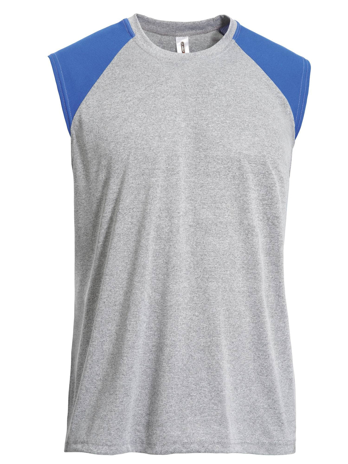 Expert Brand USA-Made Men's Natural-Feel Colorblock Training Tank T-Shirt