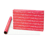 American Greetings 120 sq. ft. Pink Christmas Wrapping Paper Set, Red and Pink (4 Rolls 30 in. x 12 ft., 7 Bows, 30 Gift Tags)