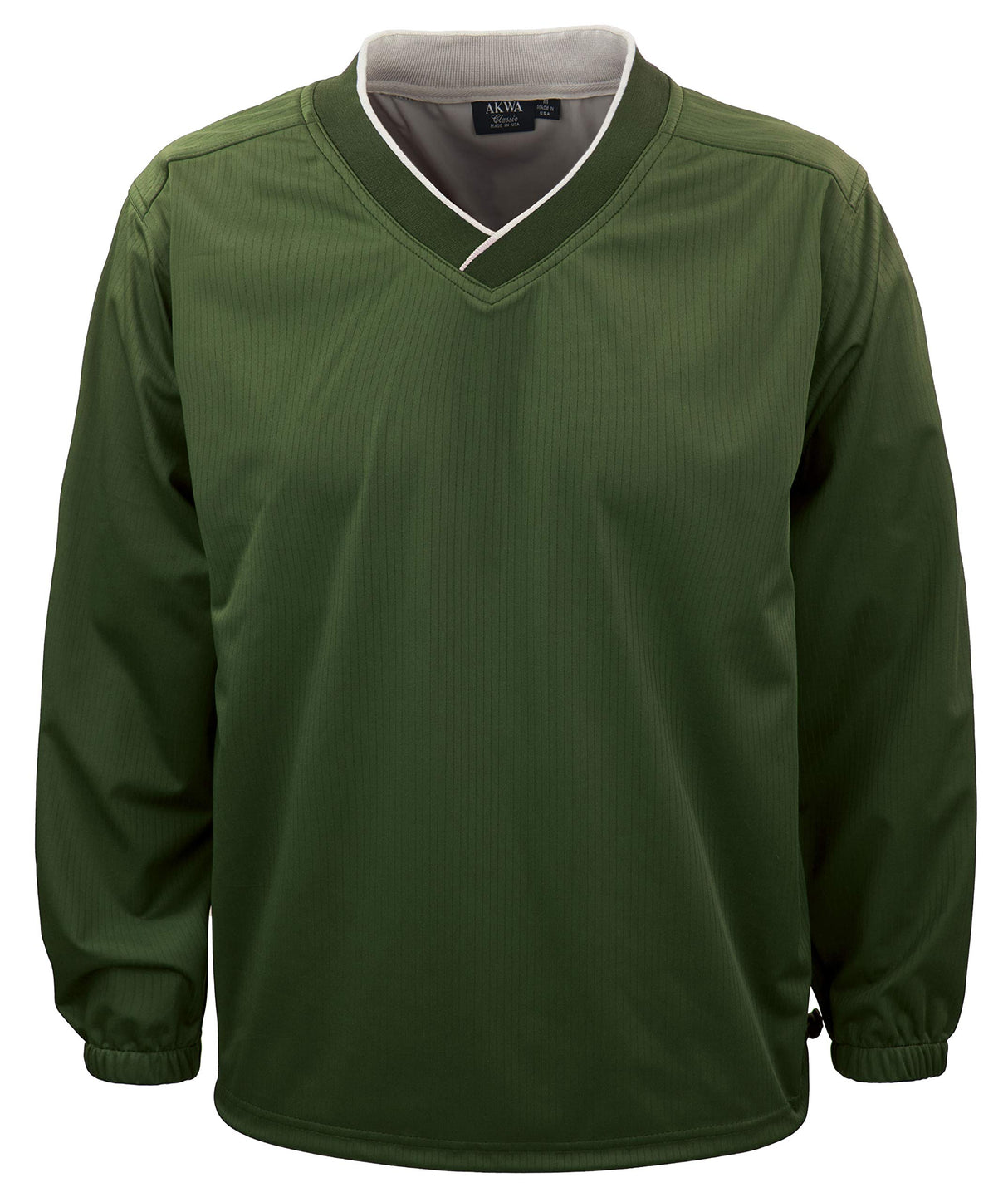 Akwa Men's Pullover Long Sleeve Windshirt, Water Resistant, Made in USA