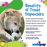 SodaPup Honey Pot – Durable Dog Treat Dispenser & Enrichment Toy Made in USA from Non-Toxic, Pet Safe, Food Safe Natural Rubber Material for Mental Stimulation, Problem Chewing, Calming Nerves, & More