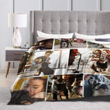 Custom Blanket with Picture Made in USA,Personalized Photo Blanket Throw Photo Blankets for Family Friends Pets,50"x60"