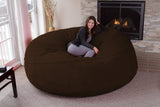 Chill Sack Bean Bag Chair: Giant 8' Memory Foam Furniture Bean Bag - Big Sofa with Soft Micro Fiber Cover - Charcoal